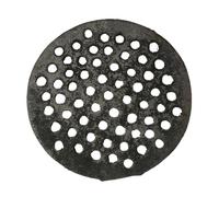 Cast Iron Cover for Drain, 18 cm, Round Cast Iron - Screen Grid for Floor Drain in the Basement, for Garden, Patio, Balcony and Yard