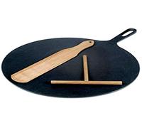 Plate Crepes with Spatula And Pasta Stand Cast Iron 32 CM Pancake Breton
