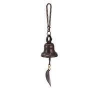 Cast Iron Dinner Bell,Dinner Bell Nepalese Hand Made Copper Cast Iron Small Bell Wind Chimes Pendant for Wall Door Fence Pillar 4.5x5.5cm