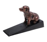 Cast Iron Dog Door Stop Ornament Decorative Wedge for Interior Doors | Anti-slip Base, Oblique Profile, Reduces Noise and Pinch Risk, Vintage Look for Traditional Decor Buyers
