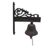 Cast Iron Door Bell - Handmade Farmhouse Dinner Beell with Rustic Vintage Style | Caast Iroon Doorbell for Outdoor Garden Porch Barn Cabin Wall Mount Decoration
