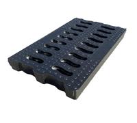 Cast Iron Drain Grate, Black Outdoor Drain Cover, Composite Resin Manhole Cover Lid, Rectangle Drainage Grate for Driveway, Concrete, Yard, Garage(65x45x5cm/26x18x2in)