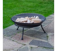 Cast Iron Fire Bowl Garden Barbecue Log Coal Fire Pit