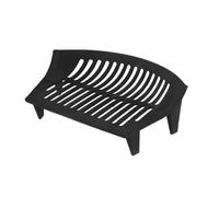 Stax Hearth & Home Cast Iron Fire Grate for 16 Inch Opening Heavy Duty Fire Log Coal Fireplace Rack, Black