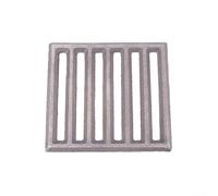 Cast Iron Fire Grate for Hark Fireplace, Square Heavy Duty Log Grate, Optimized Circulation for Efficient Burning Heat Output Minimizes Smoke, Secure Log Placement, Black(14 * 15CM)