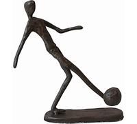 Cast Iron Footballer Sculpture Ornament