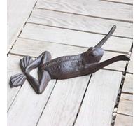 Cast Iron Frog Ornament, Decor for Home, Hotel & Club