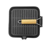 Cast Iron Frying Pan, Grill Pan for the Kitchen, Non-Stick Flavour Preservation: The Pan Preserves by Similarly, Cast Iron Pan for Baking, Grilling, Cooking, for Stove, Camping, Outdoor Meal