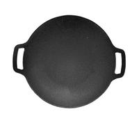 Cast Iron Frying Pan | Portable BBQ Cream for Camping and Cooking - Circular Non-Stick Frying Pan for Stew and Grill, Compatible with Induction Hot Griddle, Burner A, Range e