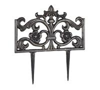 Cast iron garden fence Nostalgic Lawn Edging 1.7 kg 22 cm Metal Garden Separator