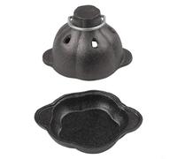 Cast Iron Garlic Roaster 14cm Pre-Seasoned Vented Lid