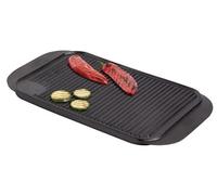 Cast Iron Griddle Heavy Reversible Vogue Double Pan Plate Ribbed 19" x 10.25"