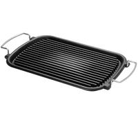 Cast iron grill pan Atollo model with rectangular shape of 24x37 cm