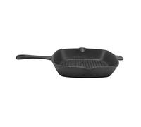 Cast Iron Grill Pan, Flat Cast Iron Skillet Grill Pan Even Heat Cast Iron Grill Pan 10.2in Large Capacity for Grilled Bacon, Grilled Steak, Grilled Onions
