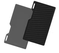 Cast Iron Grill Plate for All Gas Grills from the Burnhard Fred Series, 41.5 x 23.5 cm, Plancha Accessories for Taino, Burnhard Fred, Fred JR, Big Fred, Fat Fred, Taino Platinum, Black 4 6 Series