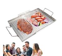 Cast Iron Grill Plate Fried Plate Serving Panels Pandon Stainless Steel Cooking Utensils for Meat, Vegetables and Seafood Cast Iron Pass Plate Cooker Plate