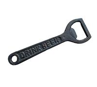 Cast Iron Hand Held Bottle Opener Save Water Drink Beer Vintage Antique Pub Top 15cm