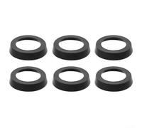 Cast Iron Hand Pump Leather Gaskets, 75mm Water Well Pump Cup Seal Replacement Kit, Black Rubber Cup Washers for Manual Pitcher Pump, 6 PCS
