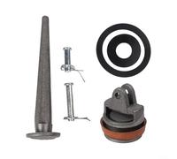 Cast Iron Hand Pump Parts, Water Pump Replacement Kit Type 75 Hand Pump Parts with Leather Sealing Ring Nose Piercing Valve Complete Bolt Assembly