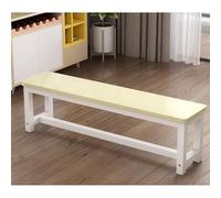 Cast Iron & Hardwood Patio Bench Slish Shoe Changing Stool for Home & Gym 39.4x13.8x17.7in White & Maple Design t for Mall Rest Areas