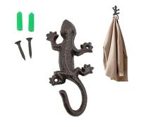 Cast Iron Hooks - 11.8 x 12 x 1.5 cm | Cast Iron Animal Coat Hooks | Animal Shaped Hanging Hook | Animal Wall Hook for Organization Home, Entrance, Bedroom, Bathroom and Decor