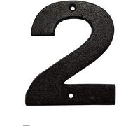 Cast Iron House & Door Numbers 0-9, A-E - Available in Black and Brown (2, Black)