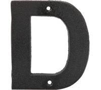 Cast Iron House & Door Numbers 0-9, A-E - Available in Black and Brown (D, Black)