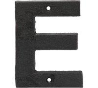Cast Iron House & Door Numbers 0-9, A-E - Available in Black and Brown (E, Black)