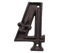 CAST IRON HOUSE NUMBERS - and address display, elegant raised design, classic style, weather resistant + rustproof finish, sturdy hi construction