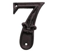 CAST IRON HOUSE NUMBERS - and address display, elegant raised design, classic style, weather resistant + rustproof finish, sturdy hi construction