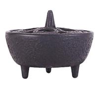 Cast Iron Incense Burner, Cast Iron Shaped Incense Aromatherapy Burner Wax Melts Log Burner for Home Bathroom Bedroom Decor