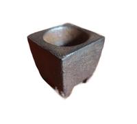 Cast Iron Incense Burner & Decorative Pot, Retro Folk Art Collectible Bowl | Rustic Old-Fashioned Desk & Altar Ornament