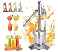 Cast Iron Juicer Hand Press,Heavy-Duty Professional Citrus Juicer,Stainless Steel Lemon Citrus Crush Machine for Fresh Lemonade Orange Juice for Bar Kitchen,Easy-to-Clean