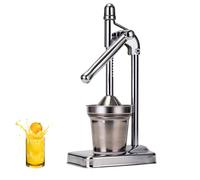 Cast Iron Juicer Hand Press,Professional Citrus Juicer,Manual Juicer Stainless Steel Lemon Squeezer, Heavy Duty Countertop Lime Citrus Crush Machine for Fresh Lemonade Orange Juice Easy to Clean (A)