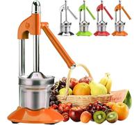 Cast Iron Juicer Hand Press - Self-Weighted Pressure Rod, No Force Required, Suitable for Commercial and Home, Heavy Duty Countertop Crush Machine,Whole Body Food Grade 100% Safe Contact Food