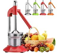 Cast Iron Juicer Hand Press - Self-Weighted Pressure Rod, No Force Required, Suitable for Commercial and Home, Heavy Duty Countertop Crush Machine,Whole Body Food Grade 100% Safe Contact Food
