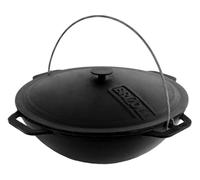 CAST Iron Kazan Asian, Dutch Oven Cauldron with LID, 6 L