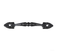 Cast Iron Kitchen Cabinet Door Pull Handles Four Pieces Black 140mm Large Antique Style Pulls For Cabinets Wardrobe Drawers