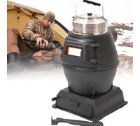 Cast Iron Lite Wood Burner Stove - Portable Mini Multi Fuel Stove for Indoor Outdoor Heating/Camping/Cooking - Camping Stove