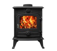 Cast Iron Log Wood Burner Stove 5 KW Multifuel Fire Place