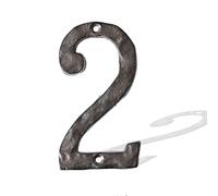 Cast Iron Metal House Numbers Mail Box Number, 5.5Inch Sturdy Heavy Embossed House Address Plaque Numbers 0 to 9 for Indoor Outdoor for DIY Projects Hanging Wall Sign Letters Décor
