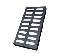 Cast Iron Outdoor Drain Grate 20x8in, 20x14in, 24x24in, 28x28in - Black Channel Grate for Concrete Floors, Sidewalks(25x50x3cm)