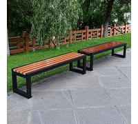 Cast Iron Outdoor Park Bench - 39.4" Metal Patio Seating for Garden, Porch & Yard - Durable Slish Design for Perfect Outdoor Relaxation & Enjoyment