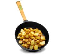 Cast Iron Pan/Skillet Healthy Cooking 20, 22, 24, 26 cm Removable Handle Induction (22 cm)