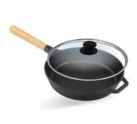 Cast Iron Pan/Skillet No Coating 24, 26, 28 cm Removable Handle Induction (26 cm)