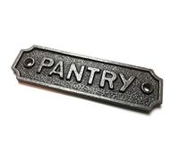 Cast Iron PANTRY sign 120mm x 33mm