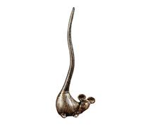 Cast Iron Paper Towel Holder Animals Toilet Paper Holder Free Standing Bathroom Accessory Kitchen Roll Paper Holder (Mouse-2)