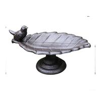 Cast Iron Peacock Bird Feeder with Distinctive Spread Wings Profile for Functional Feeding and Classic Outdoor Decor Application (C)