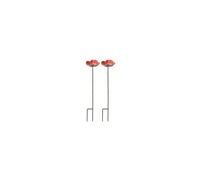 Cast Iron Poppy Dish Wild Bird Feeders (Set of 2)