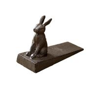 Cast Iron Rabbit Door Wedge Antique Hare Animal Home Garden Door Stopper Stay
